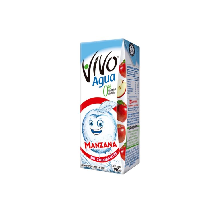 Vivo Agua Con Jugo De Manzana 190 Ml