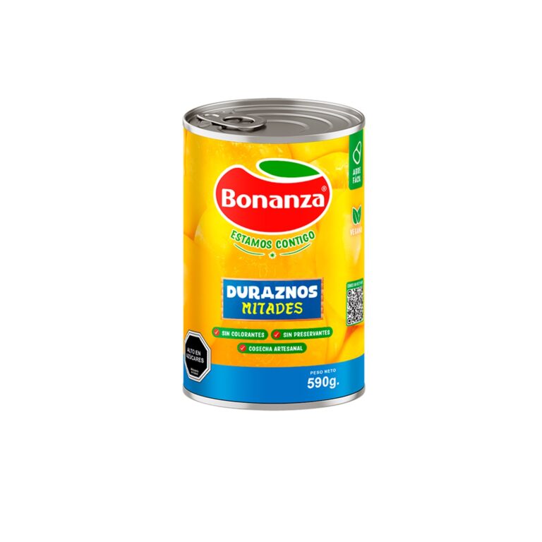 Duraznos Mitades Bonanza 590 Gr