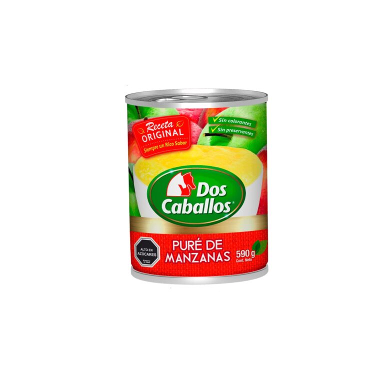Pure De Manzanas Dos Caballos  600 Gr