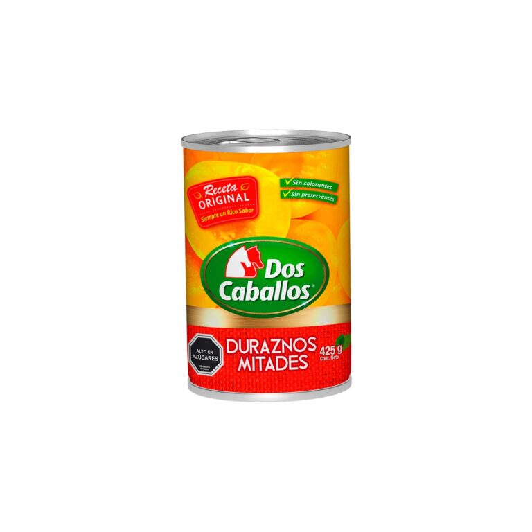 Duraznos Mitades Dos Caballos E.Open 425 Gr