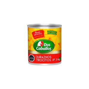 Duraznos Trocitos Dos Caballos 3 Kg - DOS CABALLOS - ALIMENTOS