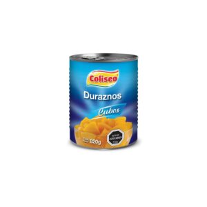 Duraznos En Conserva Cubos - 820Gr - COLISEO - ALIMENTOS