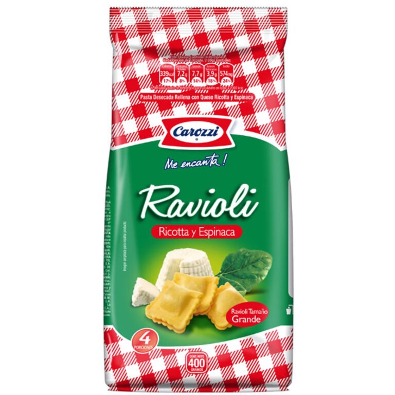 Carozzi Ravioli Ricota Espinaca 400 G