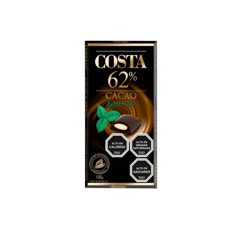 Costa Cacao 62% & Menta 100 Gr