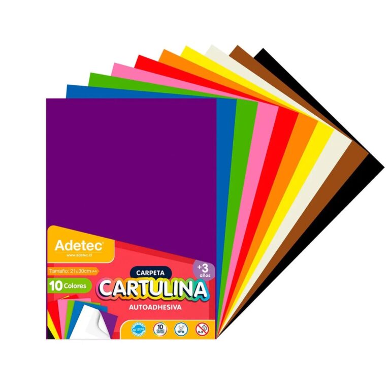 Cartulina Autoadhesiva Adetec - A4 10 Hjs