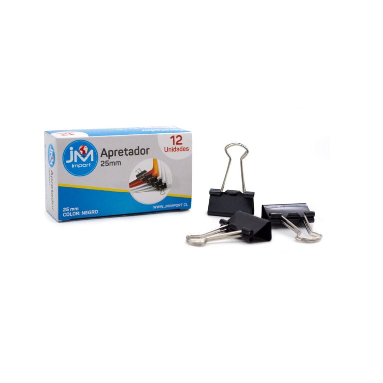 Apretador 25Mm Caja 12 Uni Negro 11020016 (12-240)