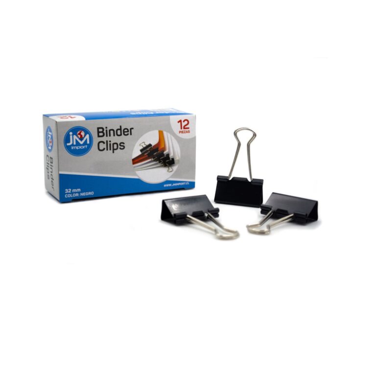Apretador 32Mm Caja 12 Un. Negro #5032 (12-120)