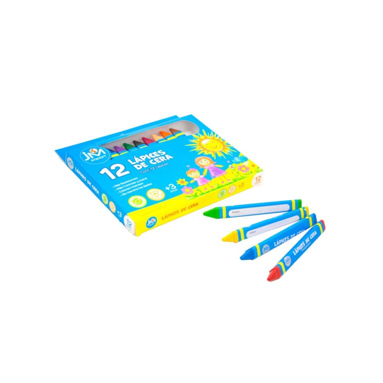 Lapices De Cera 12 Colores 1 Cmx10Cm (30-120)