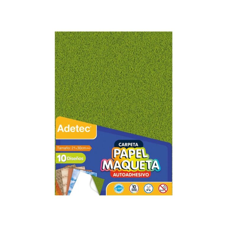 Papel Maqueta Autoadhesivo Adetec - A4 10 Hjs