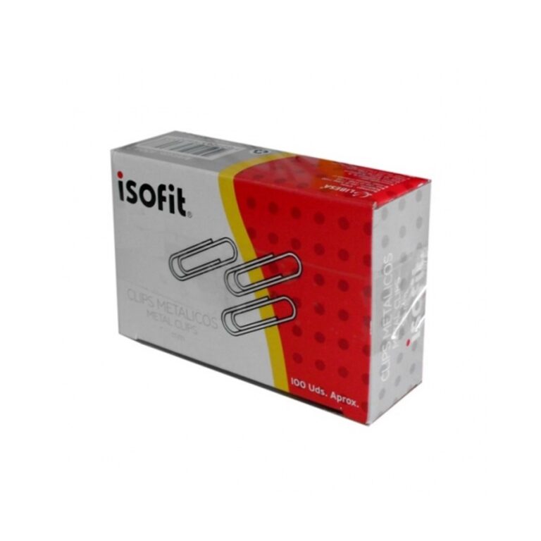 Clips Isofit Metal 50 Mm De 100 Unidades