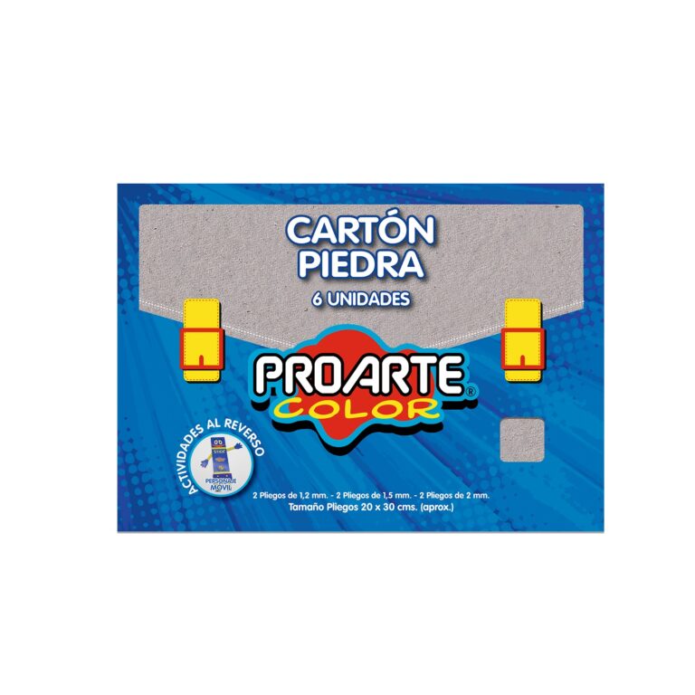 Est.Carton Piedra Proarte 6 Pliegos 20X30Cm