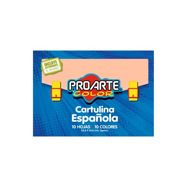 Est.Cartulina Española 10 Hjs 10 Col. 24,8X34,6 Cm