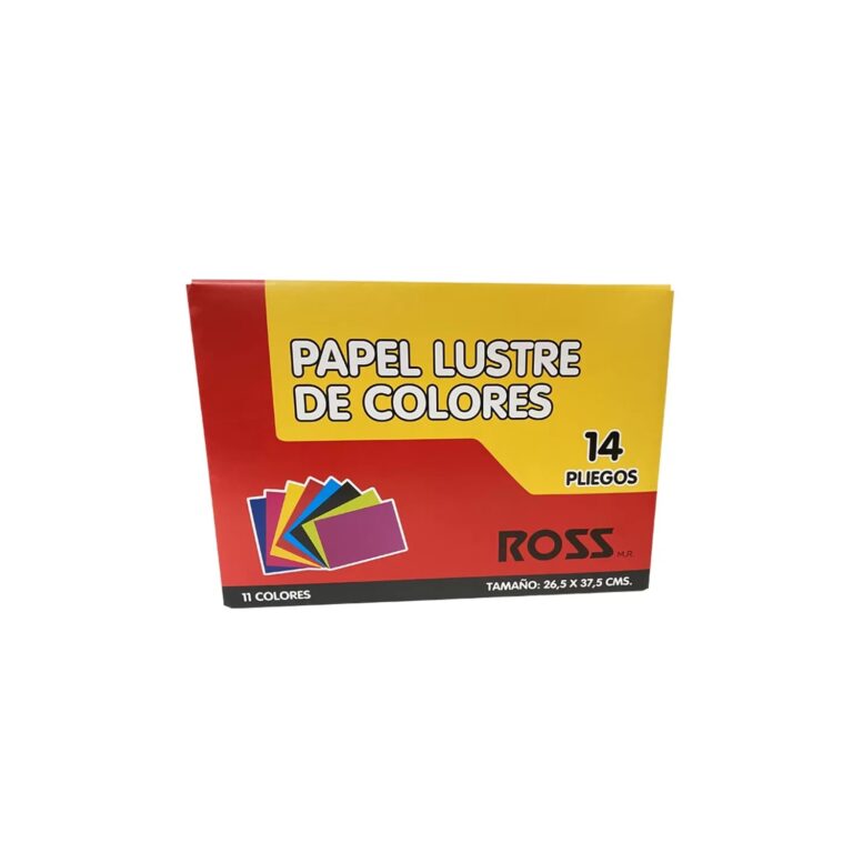 Estuche De Papel Lustre Ross 14 Hjs 11Col 265X375