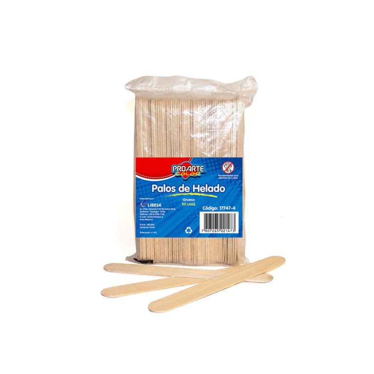 Palosdehelados Proarte Madera Grueso B/50Uni