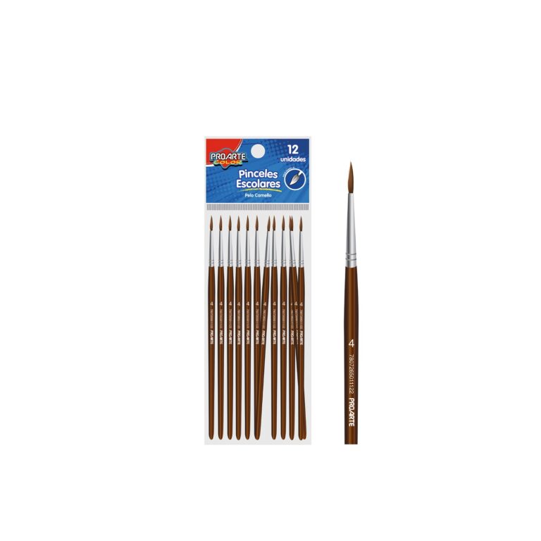 Pincel Escolar Proarte Pelo Camello   4