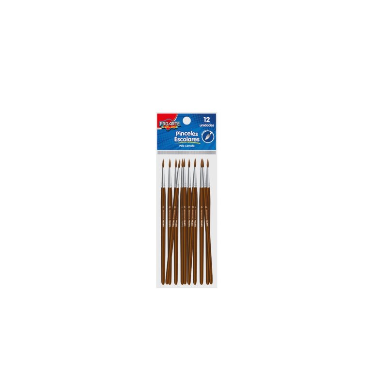 Pincel Escolar Proarte Pelo Camello   6
