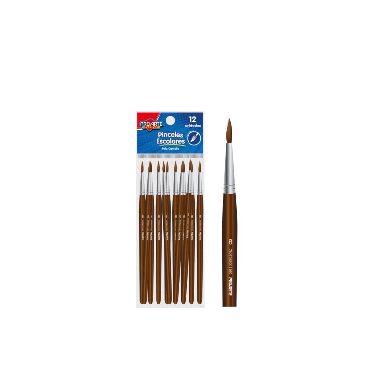Pincel Escolar Proarte Pelo Camello   8
