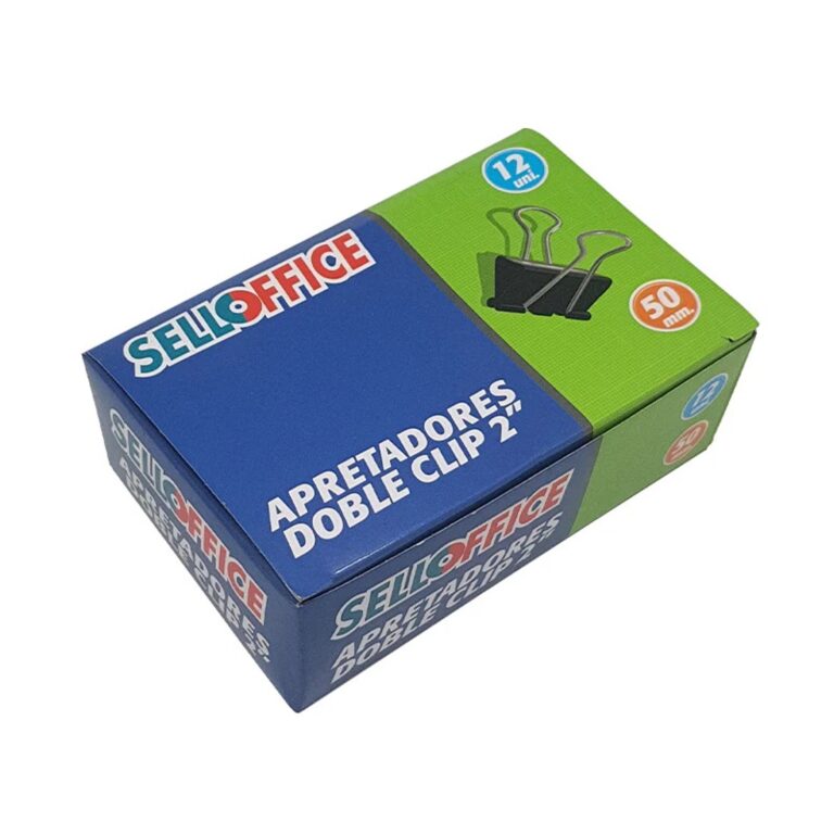 Docena Apretadores Doble Clips 50 Mm ( 2")