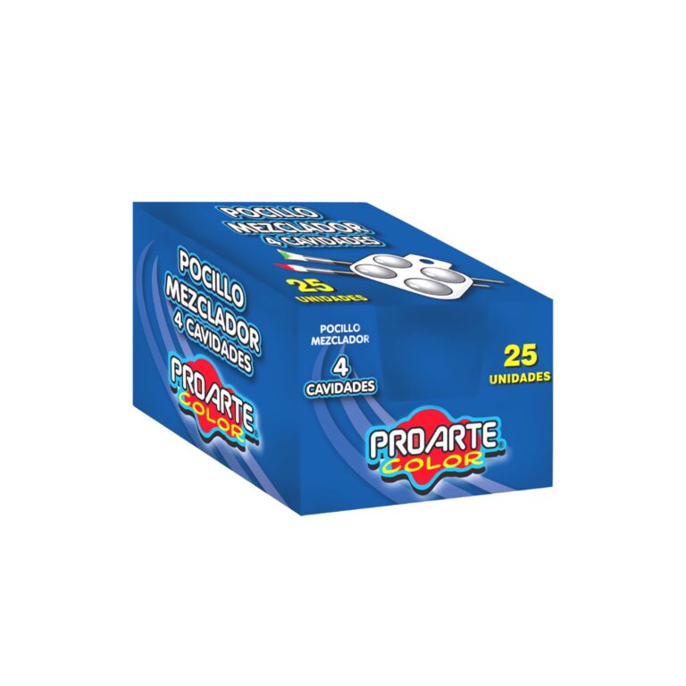 Pocillos Proarte P/Tempera  4 Cavidades