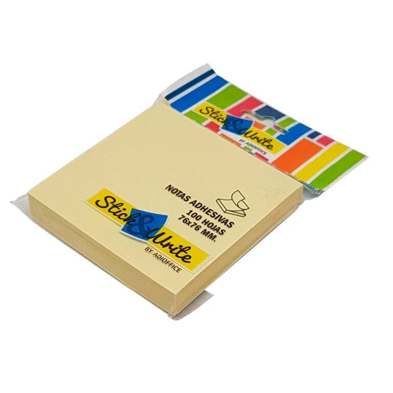 Notas Adhesiva 76X76Mm (100H) Amarill Pop-Up