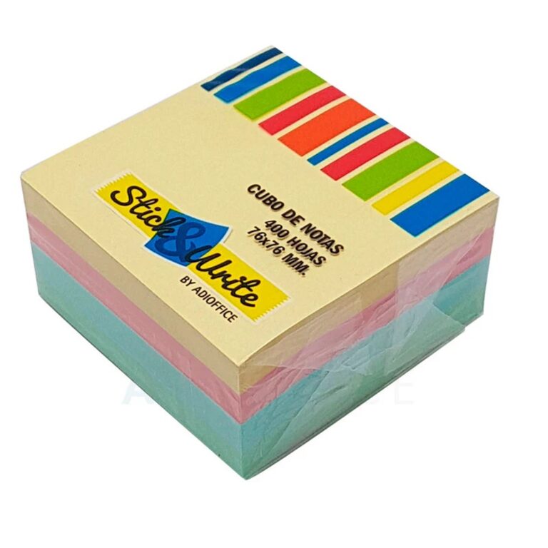 Notas Adhesiva 76X76Mm (400H) Mix Pastel