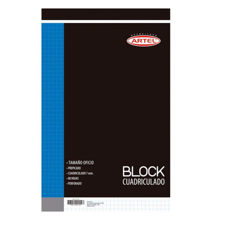 Block Nota Oficio Prepicad,80H,Cuad 7 Mm