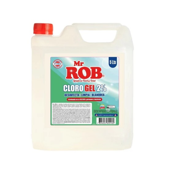 Cloro Gel 2,1%  Mr Rob 5LT
