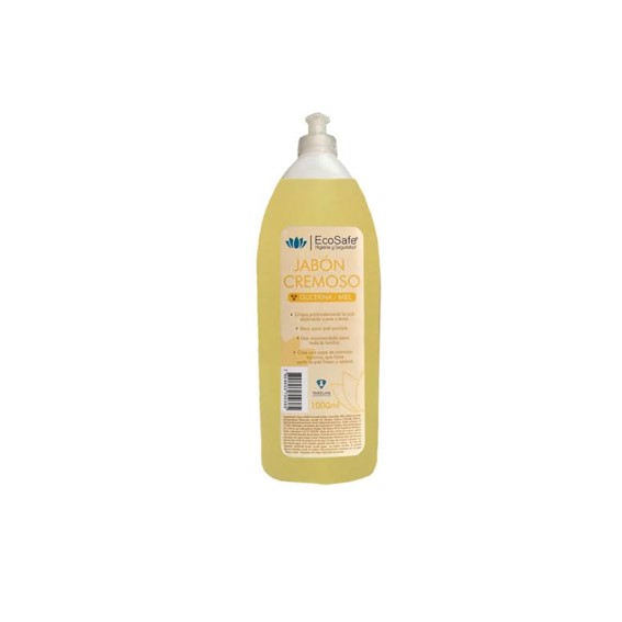 Jabón Glicerina Cremoso Ecosafe Miel 1LT